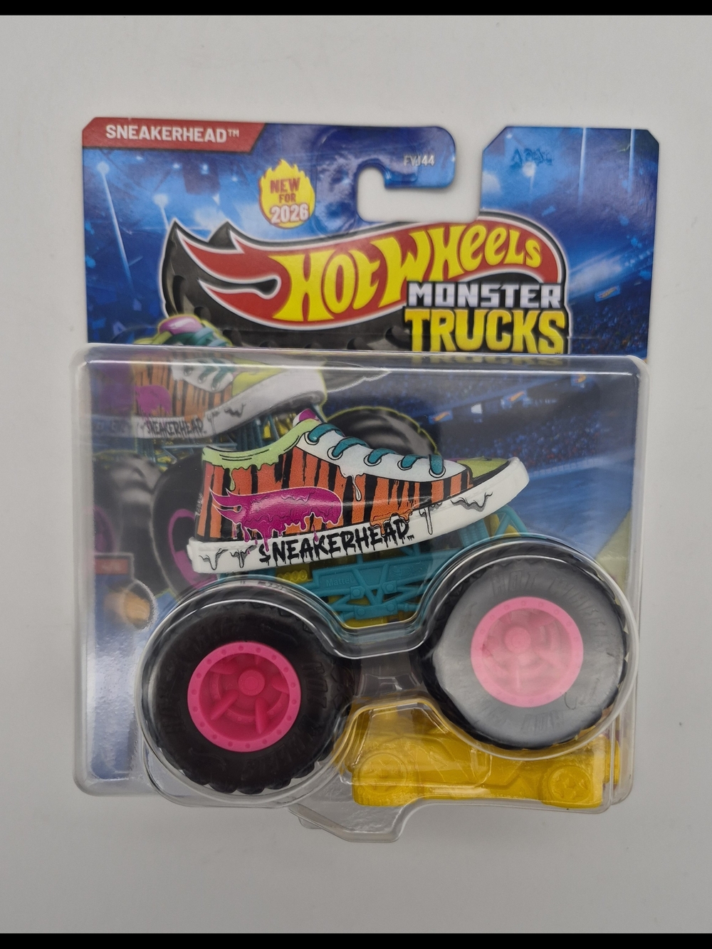Hot Wheels Monster Trucks Sneakerhead Toy Truck - Pink, Black & Teal Multi-color